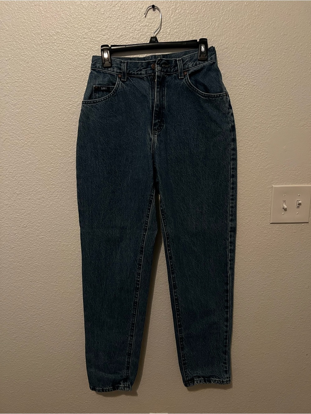 Lee High-Rise Dark Blue Mom Jeans